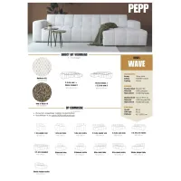 Wave module chaise longue rechts stof Modesto 492 PEPP Interiors